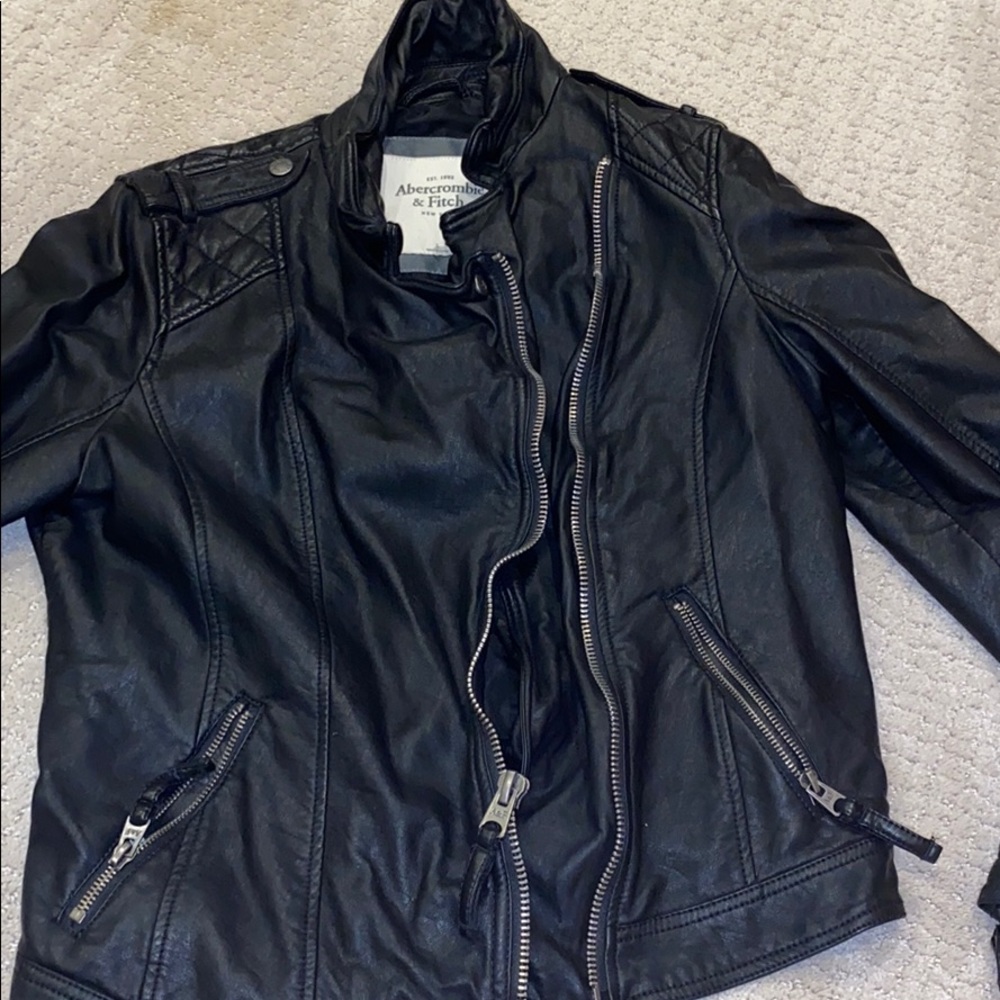 Abercombie leather jacket